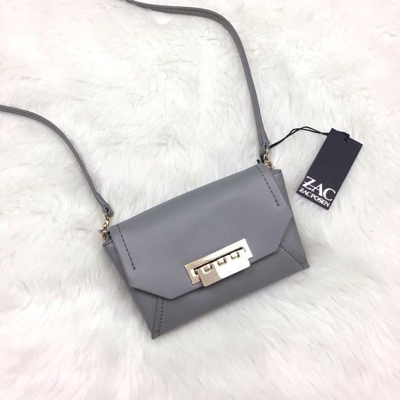 ZAC Zac Posen Handbags - 🌞ZAC POSEN Gray Envelope Crossbody Bag